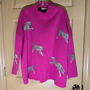 Fuchsia Cheetah Sweater